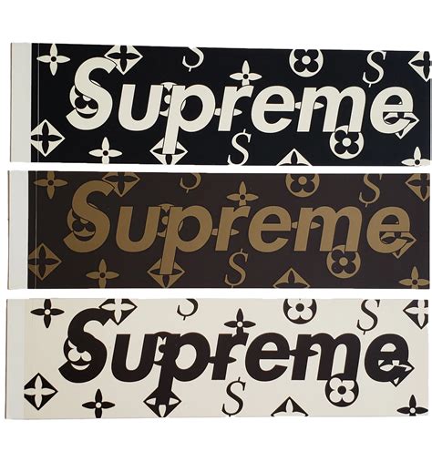 supreme and gucci and louis vuitton sticker|Supreme Louis Vuitton Box Logo Stickers.